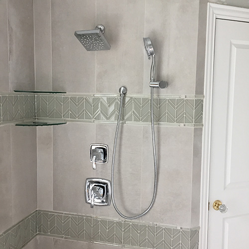 We install all kinds of shower fixtures